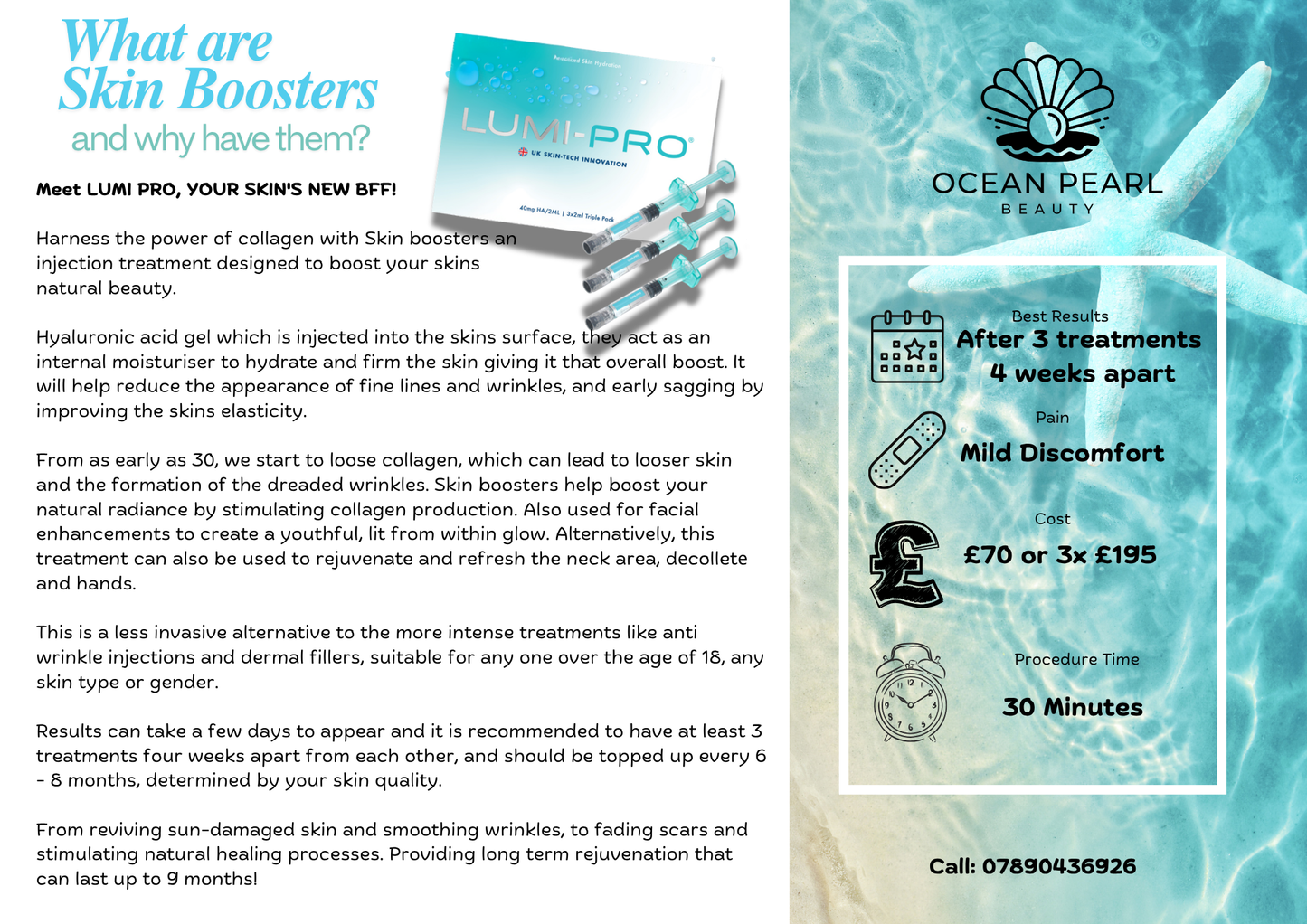 Lumi Pro Skin Booster Package